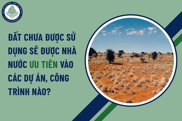 Đất chưa được sử dụng sẽ được nhà nước ưu tiên vào các dự án, công trình nào?