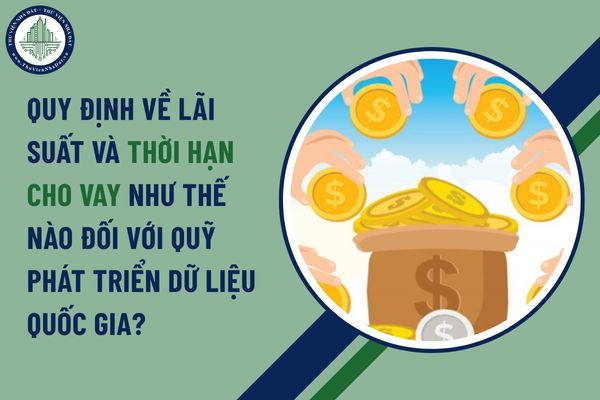 Quy định về lãi suất và thời hạn cho vay như thế nào đối với quỹ phát triển dữ liệu quốc gia?
