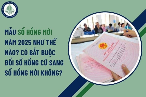 Mẫu sổ hồng mới năm 2025 như thế nào? có bắt buộc đổi sổ hồng cũ sang sổ hồng mới không?