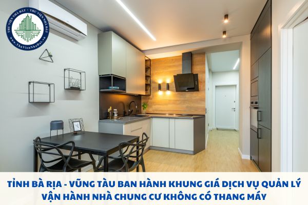 Tỉnh Bà Rịa - Vũng Tàu ban hành khung giá dịch vụ quản lý vận hành nhà chung cư không có thang máy 