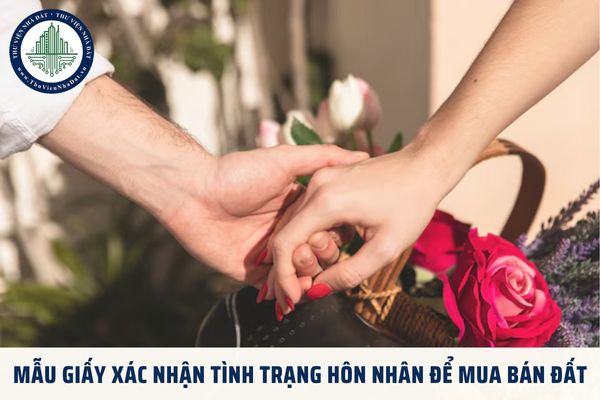 Mẫu giấy xác nhận tình trạng hôn nhân để mua bán đất 2025? Thủ tục xác nhận tình trạng hôn nhân khi mua bán đất ra sao?