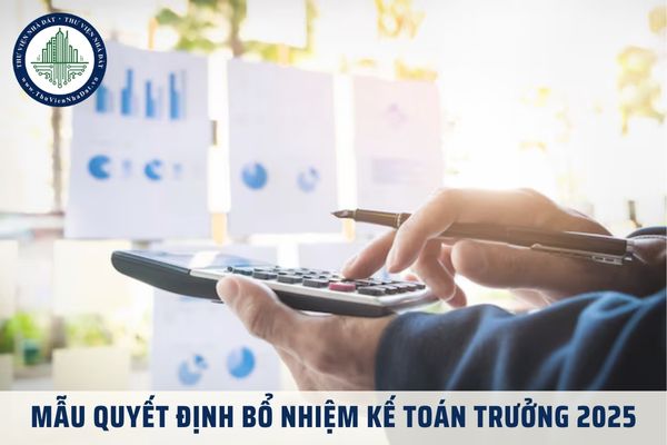 Mẫu quyết định bổ nhiệm kế toán trưởng 2025 mới nhất là mẫu nào?