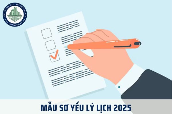 Mẫu sơ yếu lý lịch 2025? Mẫu sơ yếu lý lịch 2025 cho cán bộ, công chức? Tiêu chuẩn công chức địa chính xã là gì?