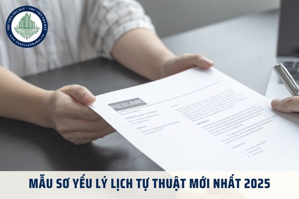 Mẫu sơ yếu lý lịch tự thuật mới nhất 2025 và cách viết