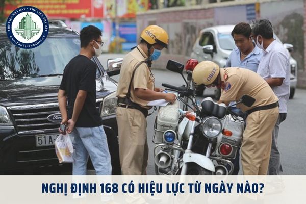 Nghị định 168 có hiệu lực từ ngày nào? Từ 01 01 2025 người vi phạm giao thông sẽ bị trừ điểm GPLX đúng không?