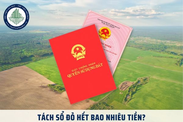 Tách sổ đỏ hết bao nhiêu tiền? Các loại chi phí khi tách sổ đỏ là gì?