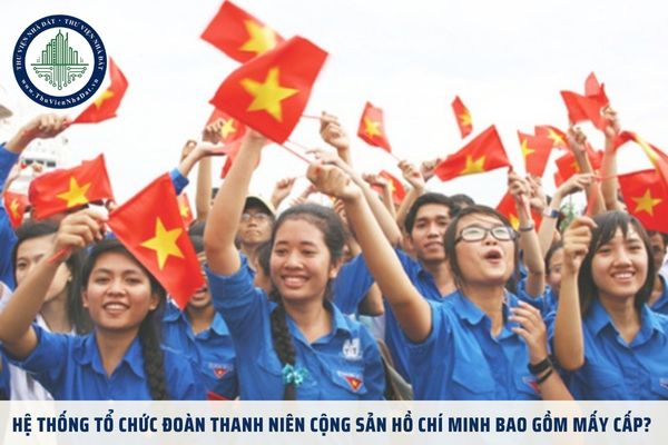 Hệ thống tổ chức đoàn thanh niên cộng sản Hồ Chí Minh bao gồm mấy cấp? 