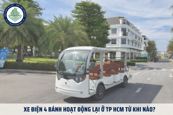 Xe điện 4 bánh hoạt động lại ở TP HCM từ khi nào?