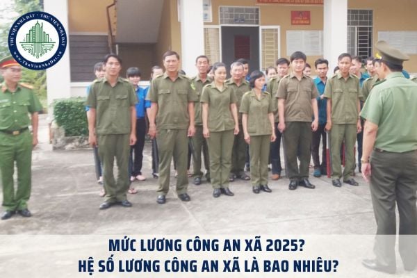 Mức lương Công an xã 2025? Hệ số lương Công an xã là bao nhiêu?