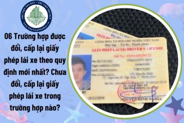 06 Trường hợp được đổi, cấp lại giấy phép lái xe theo quy định mới nhất? Chưa đổi, cấp lại giấy phép lái xe trong trường hợp nào?