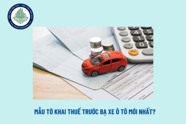 Mẫu khai thuế trước bạ xe ô tô? Mẫu tờ khai thuế trước bạ xe ô tô mới nhất? Hướng dẫn cách ghi tờ khai thuế trước bạ?