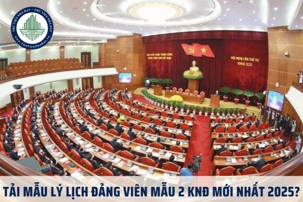 Tải Mẫu lý lịch Đảng viên Mẫu 2 KNĐ mới nhất 2025?