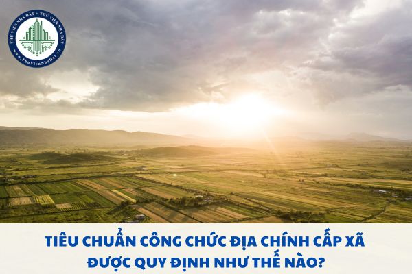 Tiêu chuẩn công chức địa chính cấp xã được quy định như thế nào?