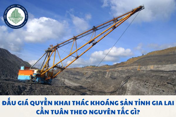 Đấu giá quyền khai thác khoáng sản tỉnh Gia Lai cần tuân theo nguyên tắc gì?