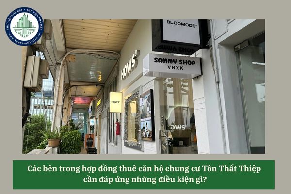 Các bên trong hợp đồng thuê căn hộ chung cư Tôn Thất Thiệp  cần đáp ứng những điều kiện gì?