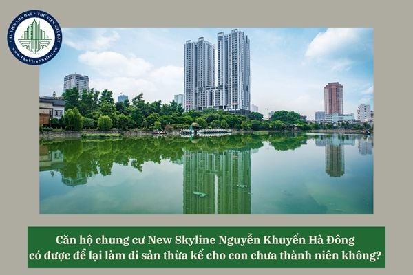 Căn hộ chung cư New Skyline Nguyễn Khuyến Hà Đông có được để lại làm di sản thừa kế cho con chưa thành niên không? 