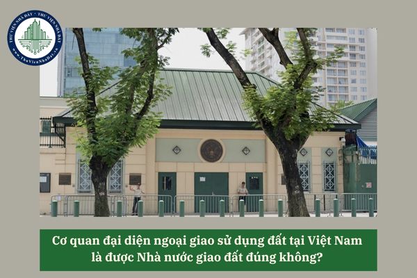 Cơ quan đại diện ngoại giao sử dụng đất tại Việt Nam là được Nhà nước giao đất đúng không? 