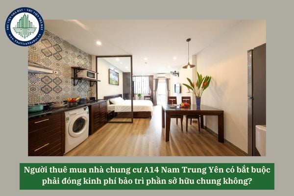 Người thuê mua nhà chung cư A14 Nam Trung Yên có bắt buộc phải đóng kinh phí bảo trì phần sở hữu chung không? 