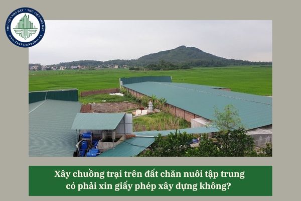 Xây chuồng trại trên đất chăn nuôi tập trung có phải xin giấy phép xây dựng không? 
