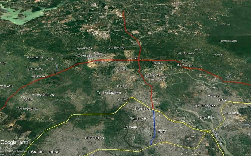 Bản đồ quy hoạch cao tốc TPHCM Thủ Dầu Một Chơn Thành chi tiết?