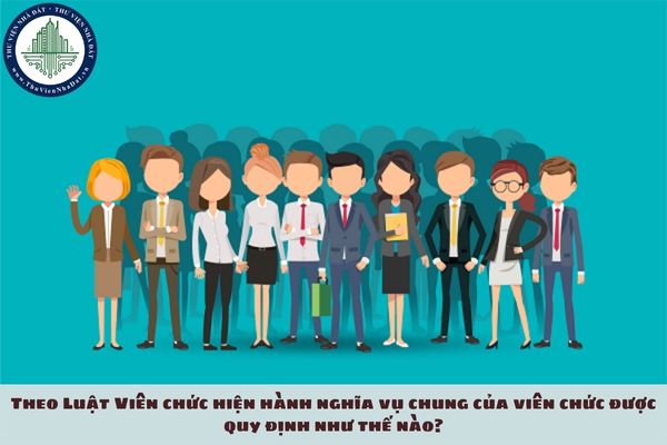 Theo Luật Viên chức hiện hành nghĩa vụ chung của viên chức được quy định như thế nào?