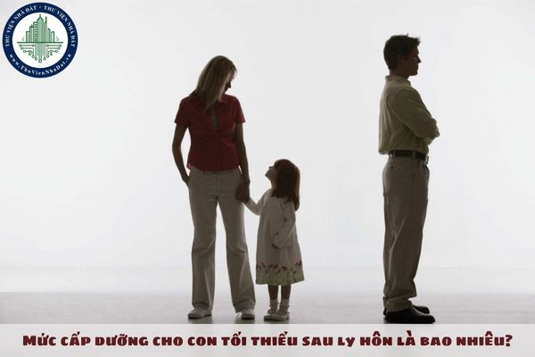 Mức cấp dưỡng cho con tối thiểu sau ly hôn là bao nhiêu?
