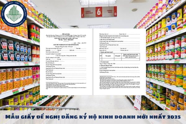 Mẫu giấy đề nghị đăng ký hộ kinh doanh mới nhất 2025