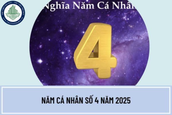Năm cá nhân số 4 năm 2025 có ý nghĩa gì? Năm 2025 là năm thế giới số mấy?