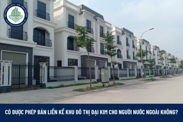 Bán liền kề khu đô thị Đại Kim
