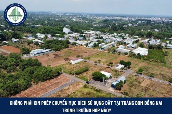 Chuyển mục đích sử dụng đất tại Trảng Bom 
