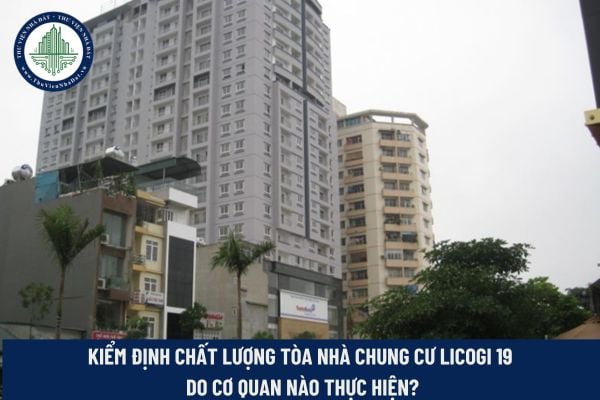 Kiểm định chất lượng tòa nhà chung cư Licogi 19 do cơ quan nào thực hiện?