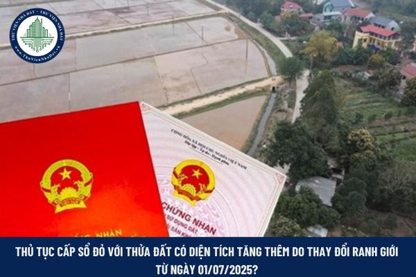Thửa đất có diện tích tăng thêm