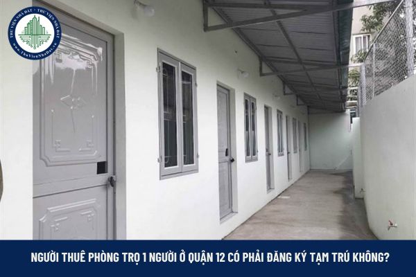 Phòng trọ 1 người ở Quận 12