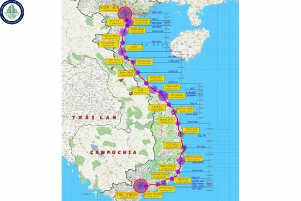 bản đồ quy hoạch đường sắt cao tốc bắc nam