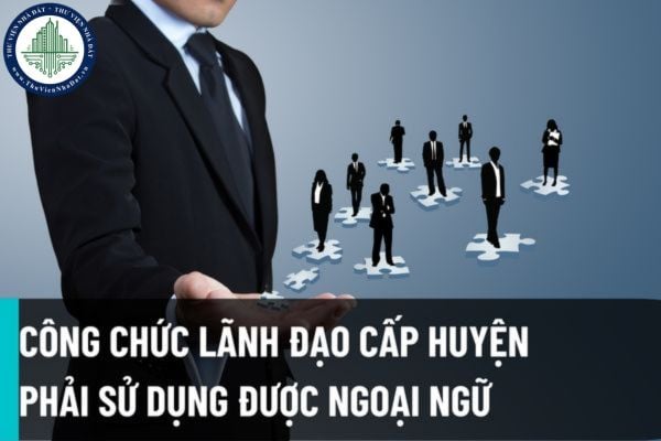 Công chức thực hiện nhiệm vụ lãnh đạo cơ quan hành chính cấp huyện phải sử dụng được ngoại ngữ từ 15/8/2022?