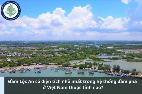 Đầm Lộc An có diện tích nhỏ nhất trong hệ thống đầm phá ở Việt Nam thuộc tỉnh nào? (Ảnh từ Internet)