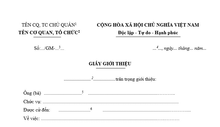 Mẫu giấy giới thiệu công ty mới nhất 2025