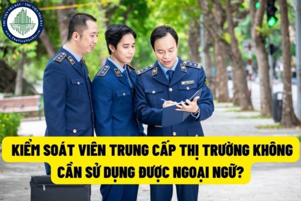 Không yêu cầu kiểm soát viên trung cấp thị trường phải sử dụng được ngoại ngữ và tin học văn phòng?