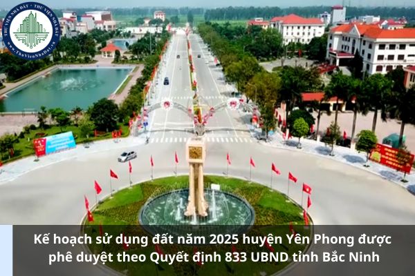 Kế hoạch sử dụng đất năm 2025 huyện Yên Phong được phê duyệt theo Quyết định 833 UBND tỉnh Bắc Ninh (Ảnh từ Internet)