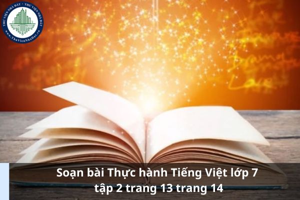 Soạn bài Thực hành Tiếng Việt lớp 7 tập 2 trang 13 trang 14 (Ảnh từ Internet)