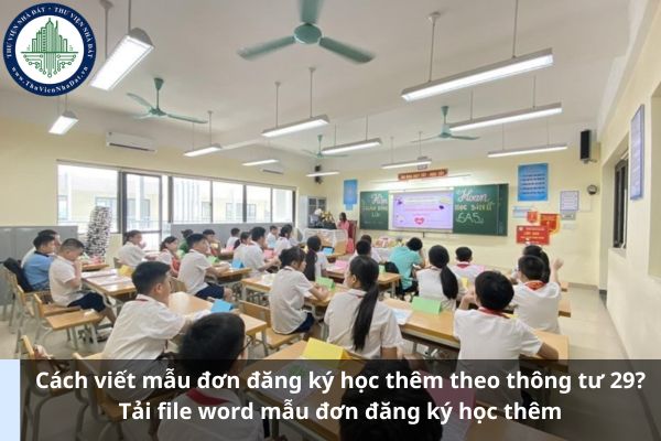 Cách viết mẫu đơn đăng ký học thêm theo thông tư 29? Tải file word mẫu đơn đăng ký học thêm (Ảnh từ Internet)