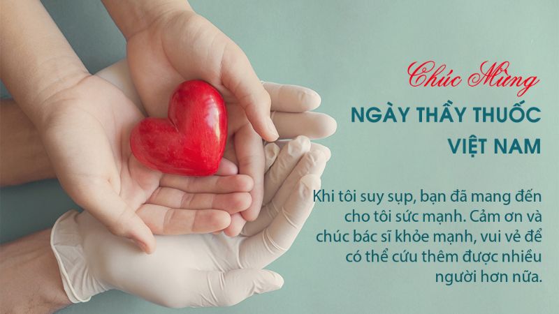 Thiệp chúc mừng Ngày Thầy thuốc Việt Nam 27 2 - Mẫu 1