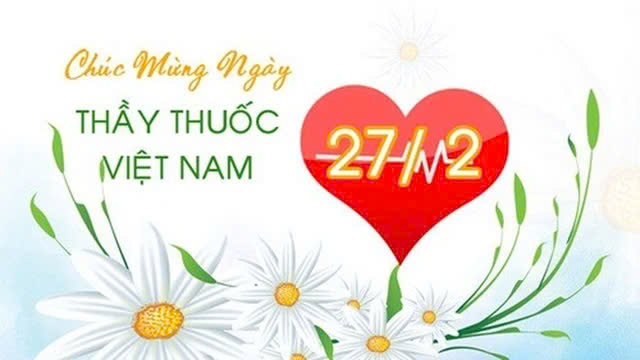 Thiệp chúc mừng Ngày Thầy thuốc Việt Nam 27 2 - Mẫu 4