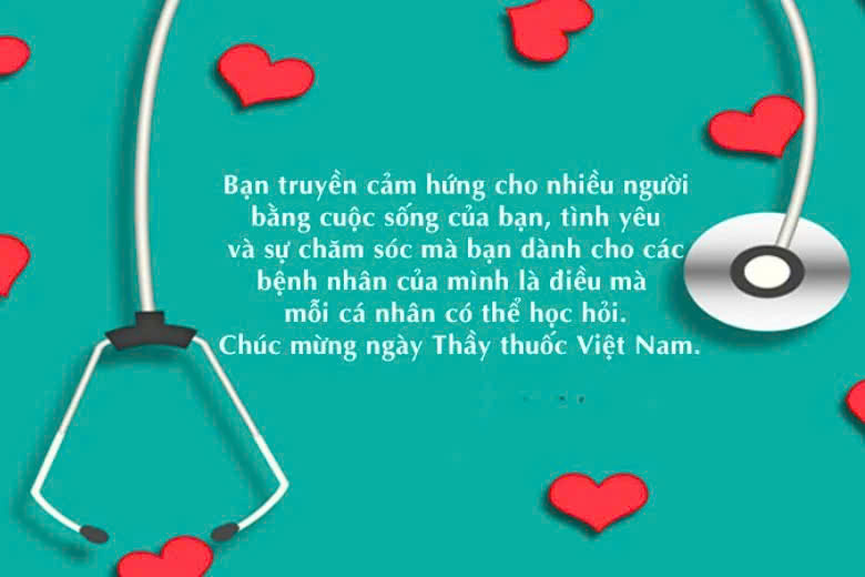 Thiệp chúc mừng Ngày Thầy thuốc Việt Nam 27 2 - Mẫu 6