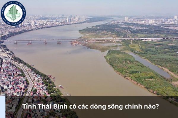 Tỉnh Thái Bình có các dòng sông chính nào?