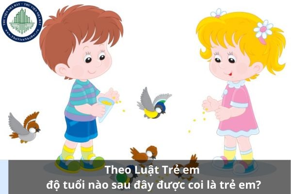Theo Luật Trẻ em độ tuổi nào sau đây được coi là trẻ em?