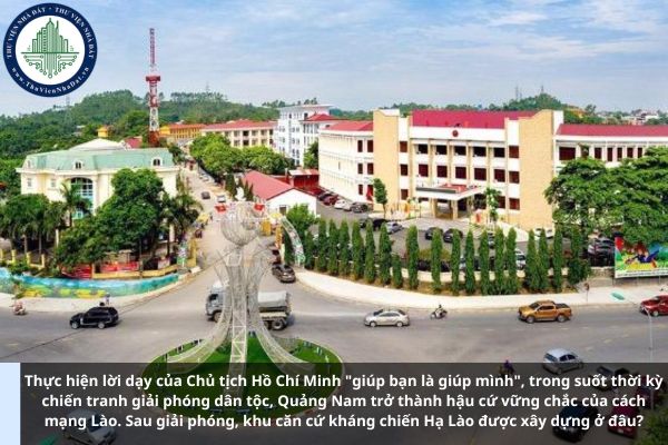 Thực hiện lời dạy của Chủ tịch Hồ Chí Minh giúp bạn là giúp mình trong suốt thời kỳ chiến tranh giải phóng dân tộc, Quảng Nam trở thành?