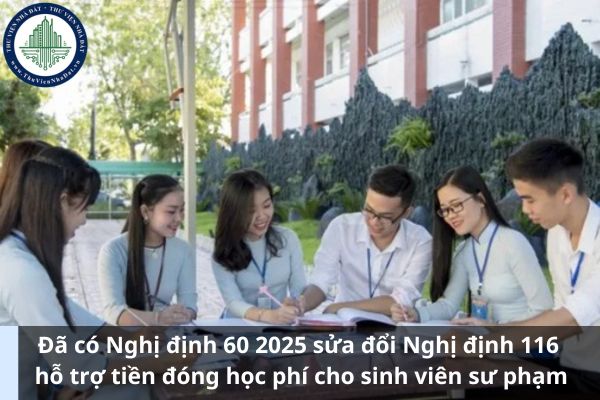 Đã có Nghị định 60 2025 sửa đổi Nghị định 116 hỗ trợ tiền đóng học phí cho sinh viên sư phạm (Hình từ Internet)