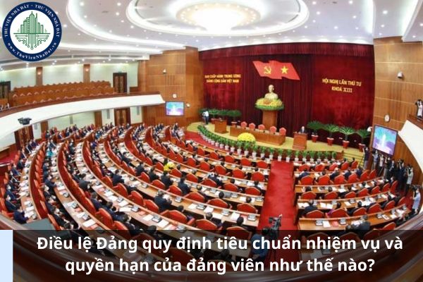 Điều lệ Đảng quy định tiêu chuẩn nhiệm vụ và quyền hạn của đảng viên như thế nào? 