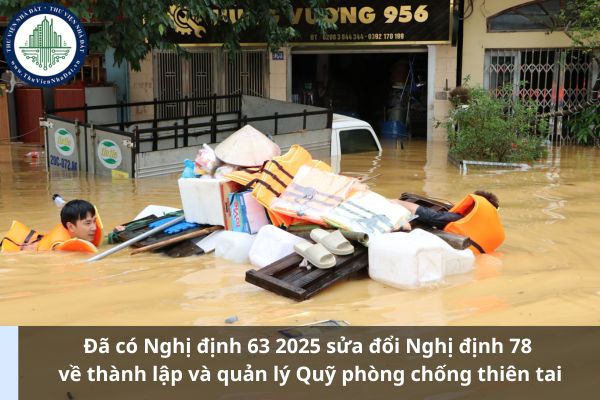 Đã có Nghị định 63 2025 sửa đổi Nghị định 78 về thành lập và quản lý Quỹ phòng chống thiên tai (Hình từ Internet)